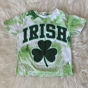 Green Tie-Dye Kids Shirt - Irish